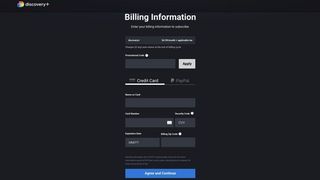 Discovery Billing Info