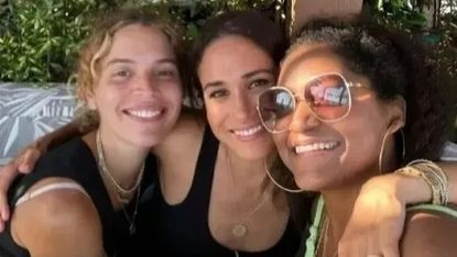 Meghan Markle and two friends at a birthday lunch
