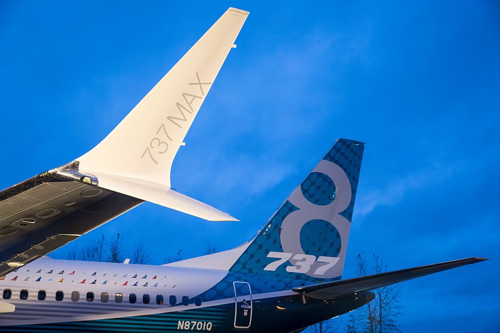 A Boeing 737 MAX.