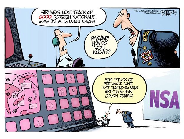 Editorial Cartoon U.s. Nsa Spying 