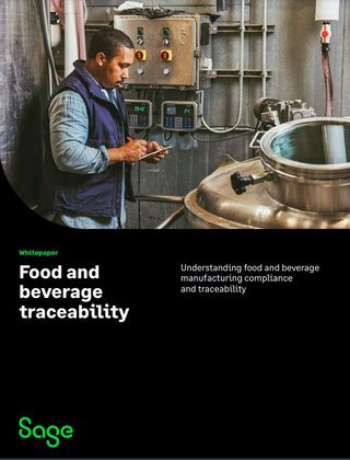 Whitepaper cover with male worker stood in front of beverage production machinery and gauges