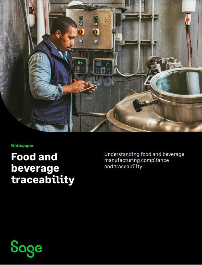 Whitepaper cover with male worker stood in front of beverage production machinery and gauges