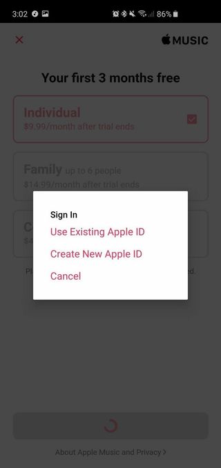 Create New Apple ID