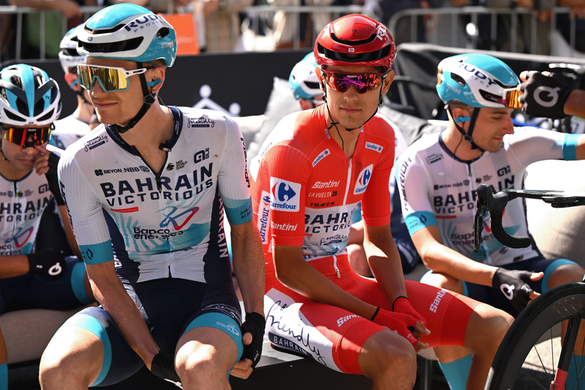 ANDORRA LA VELLA, ANDORRA - AUGUST 29: Torstein Traeen of Norway and Team Bahrain - Victorious - Red Leader Jersey prior to the La Vuelta - 80th Tour of Spain 2025, Stage 7 a 188km stage from Andorra la Vella to Cerler. Huesca La Magia 1910m / #UCIWT / on August 29, 2025 in Andorra la Vella, Andorra. (Photo by Dario Belingheri/Getty Images)