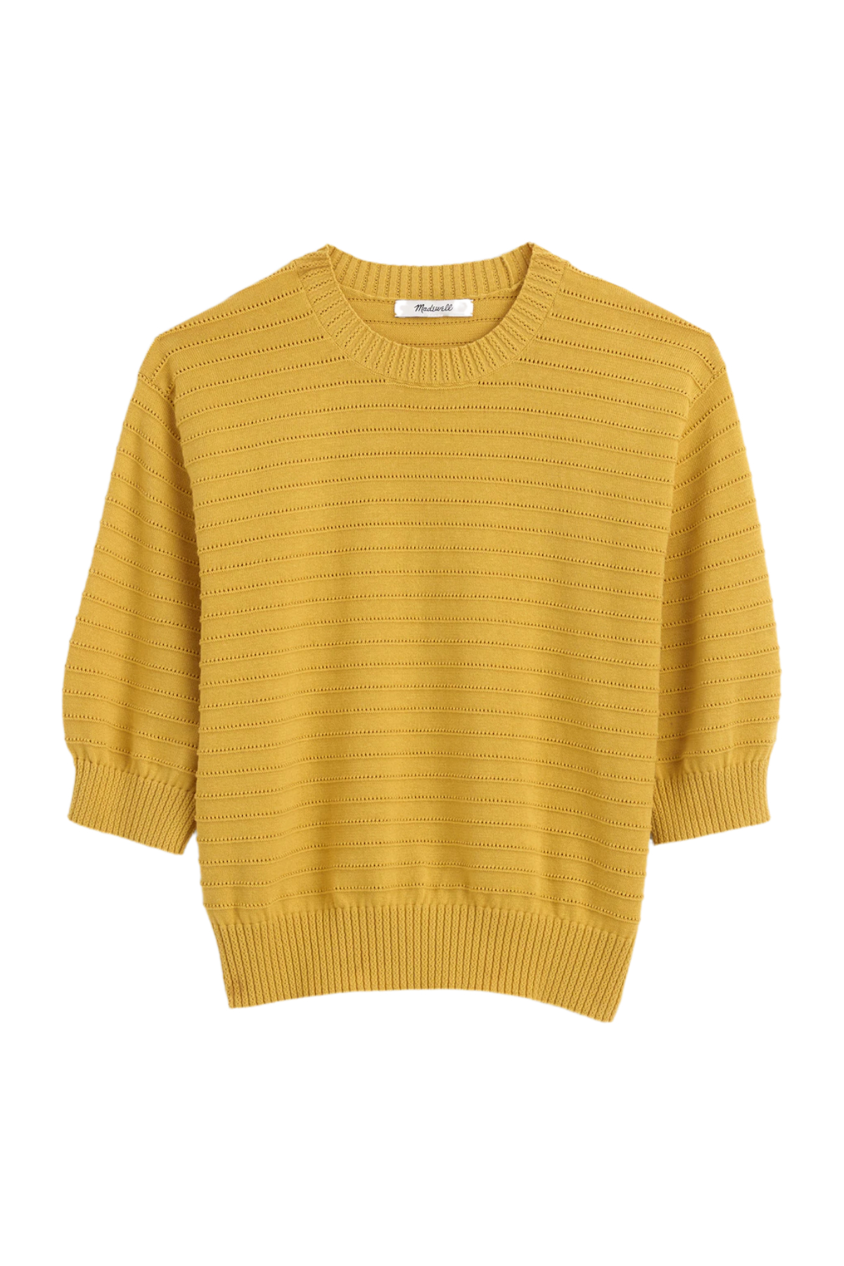Madewell Textural-Stitch Cotton Sweater