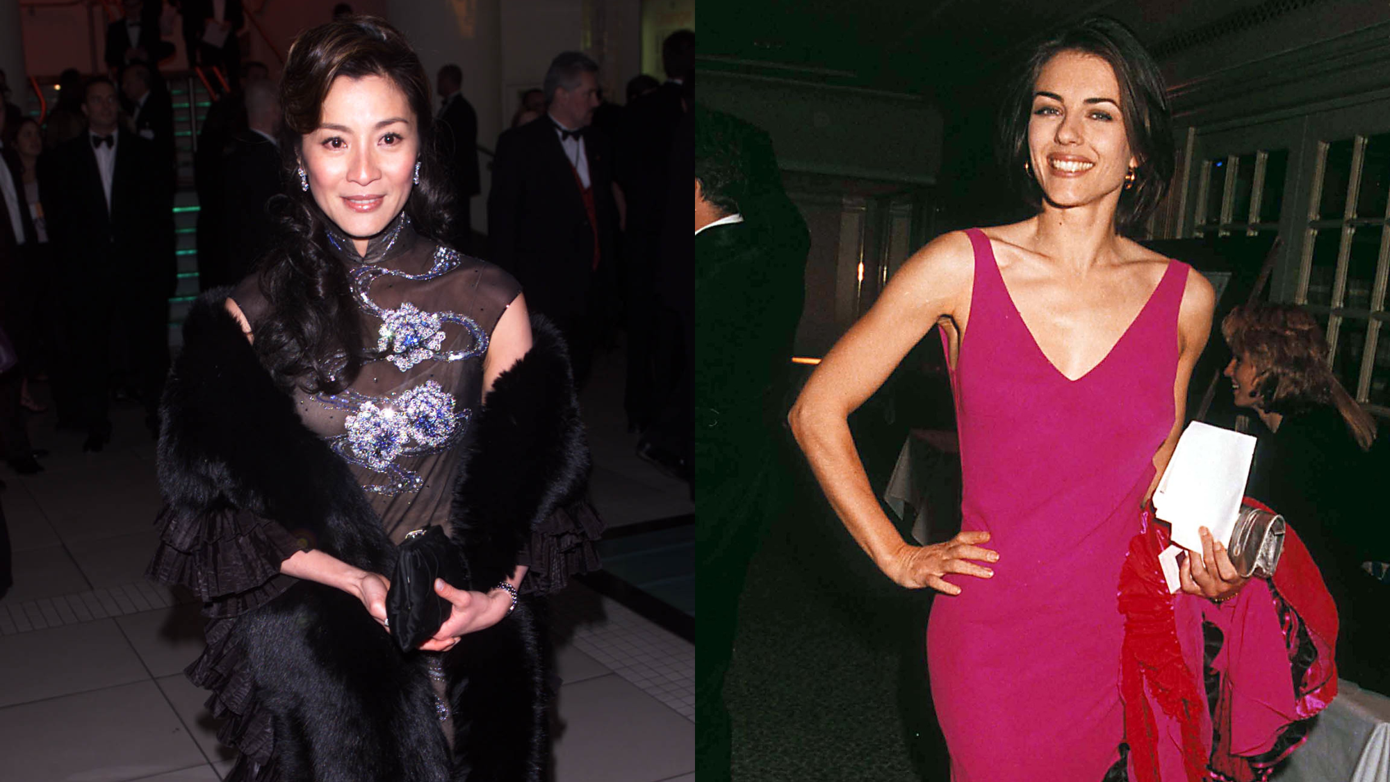 Michelle Yeoh and Elizabeth Hurley