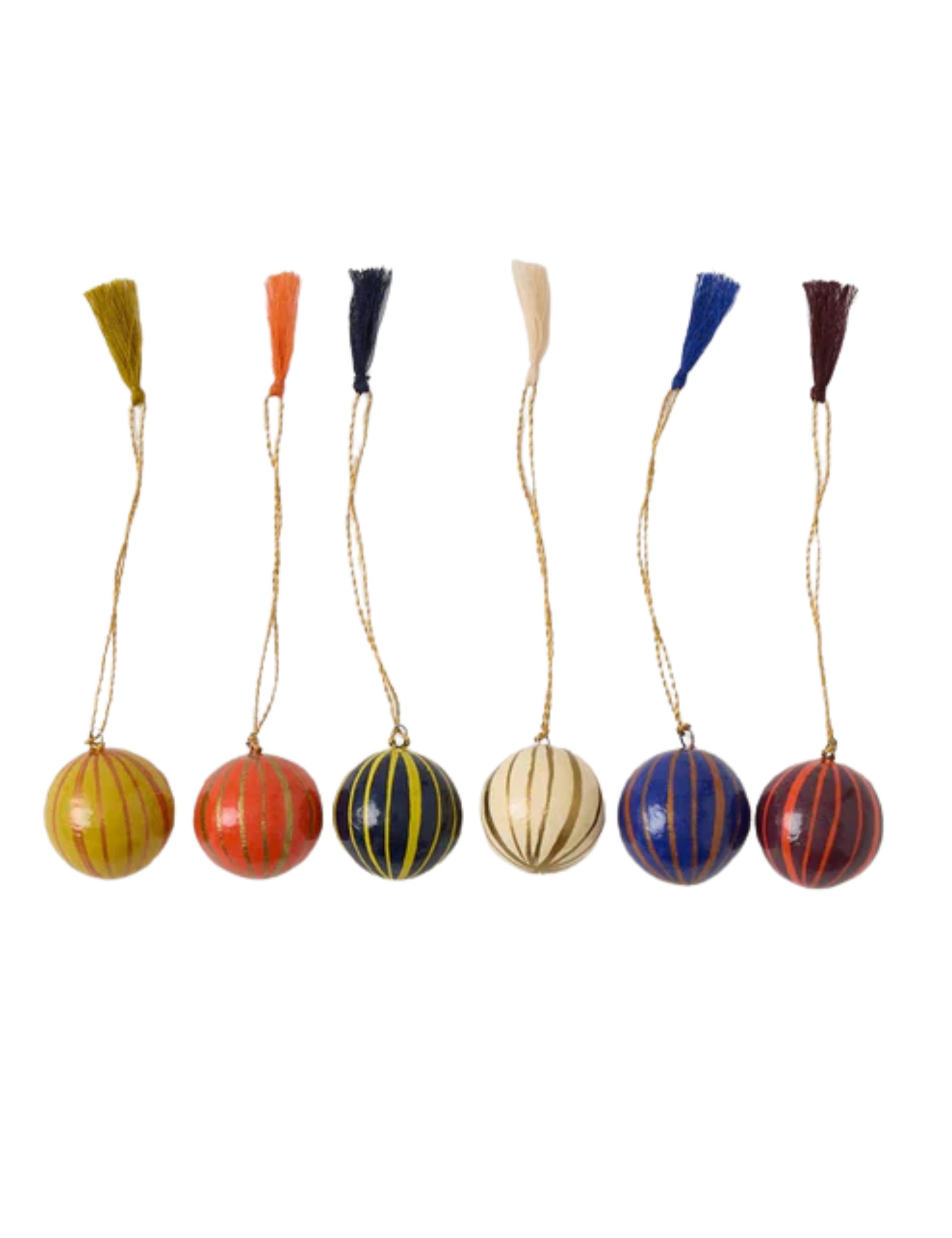 Mini Hand Painted Ornament Set, Multi