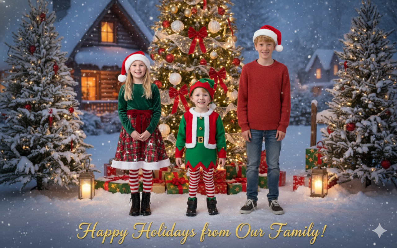 Nano Banana holiday card