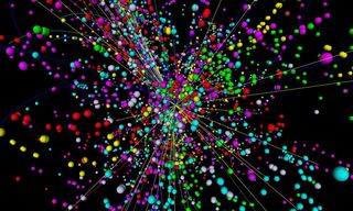 Particle collision simulation