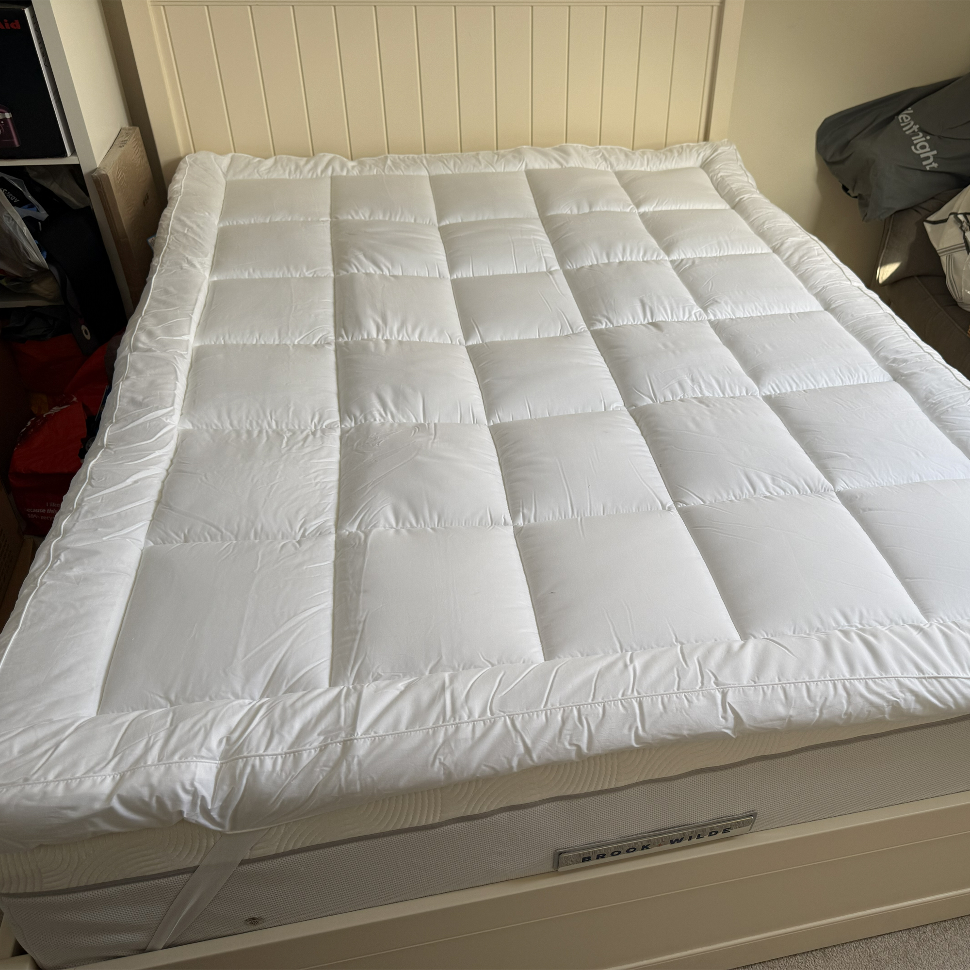 M&amp;amp;S Stay Cool 10cm Depth Mattress Topper being tested at home