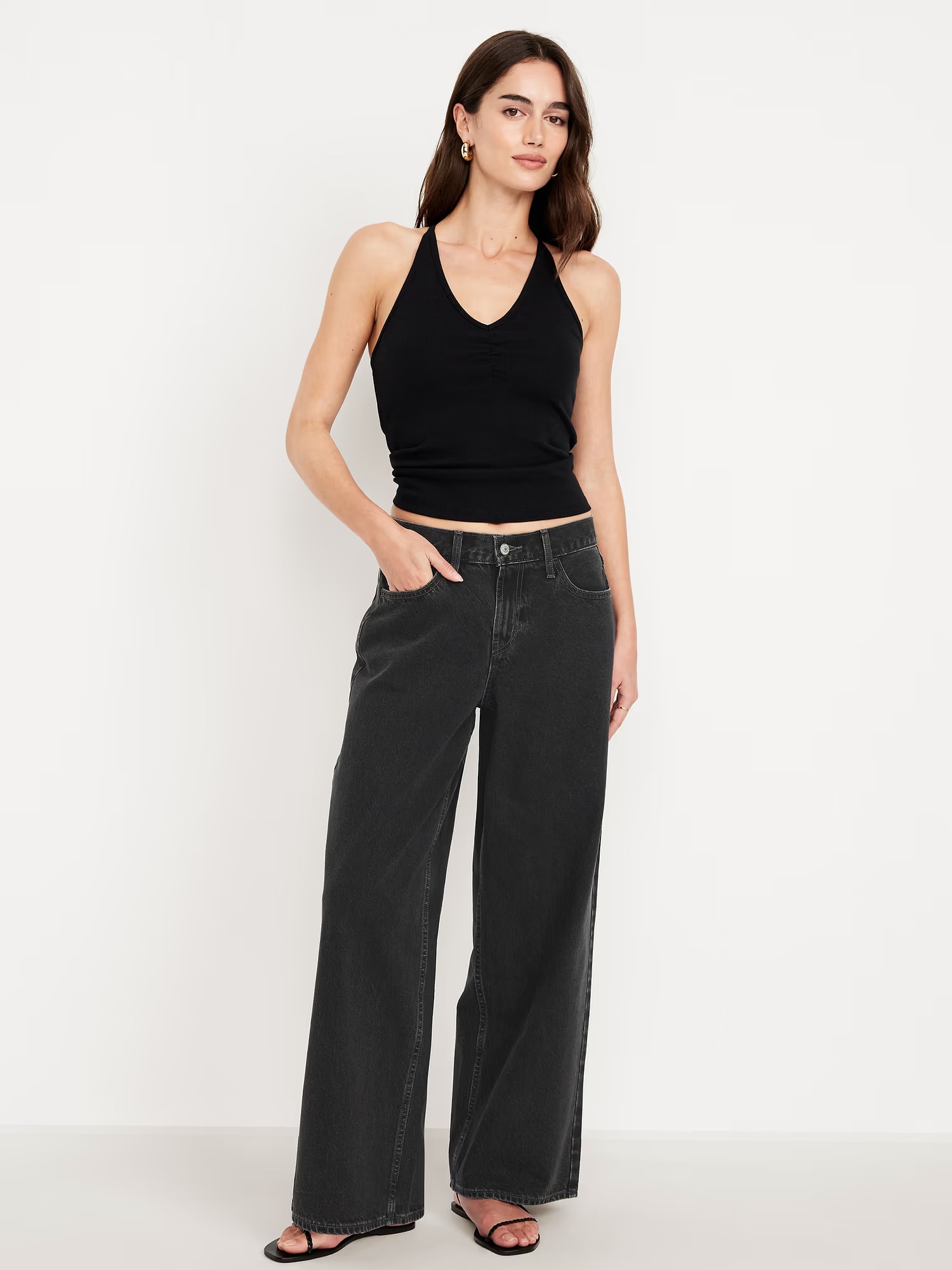 Old Navy, Mid-Rise Wow Baggy Wide-Leg Jeans