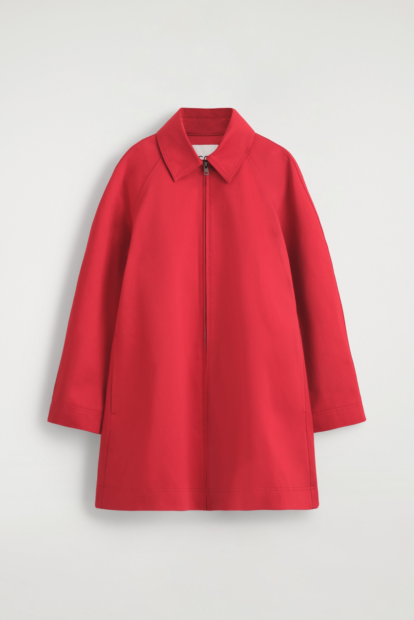 Sculptural Cotton Swing Coat