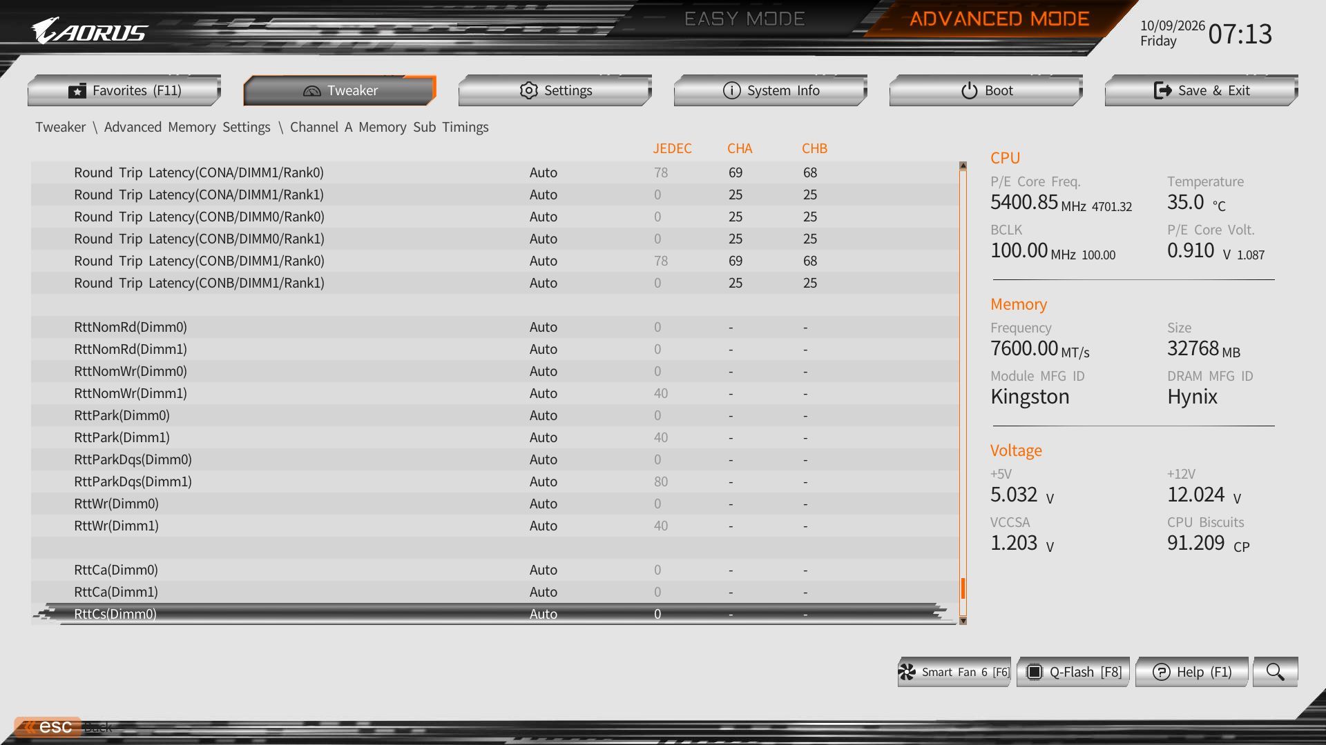 Gigabyte Z890M Aorus Elite Wifi7 Ice - BIOS