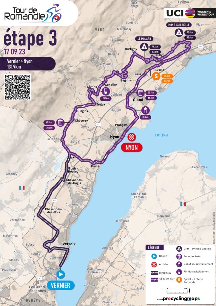 Tour de Romandie F&eacute;minin 2023 Maps and Profiles