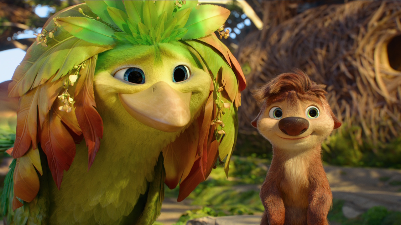 Ivy (voiced by Juno Temple) and Ollie (voiced by Michael B. Jordan) are shown in Swapped.
