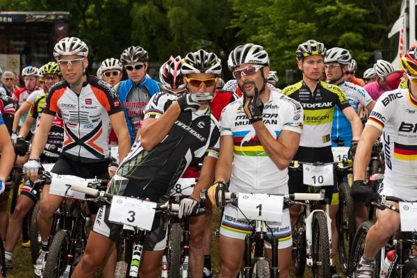 Manuel Fumic and Jose Antonio Hermida show off their beards