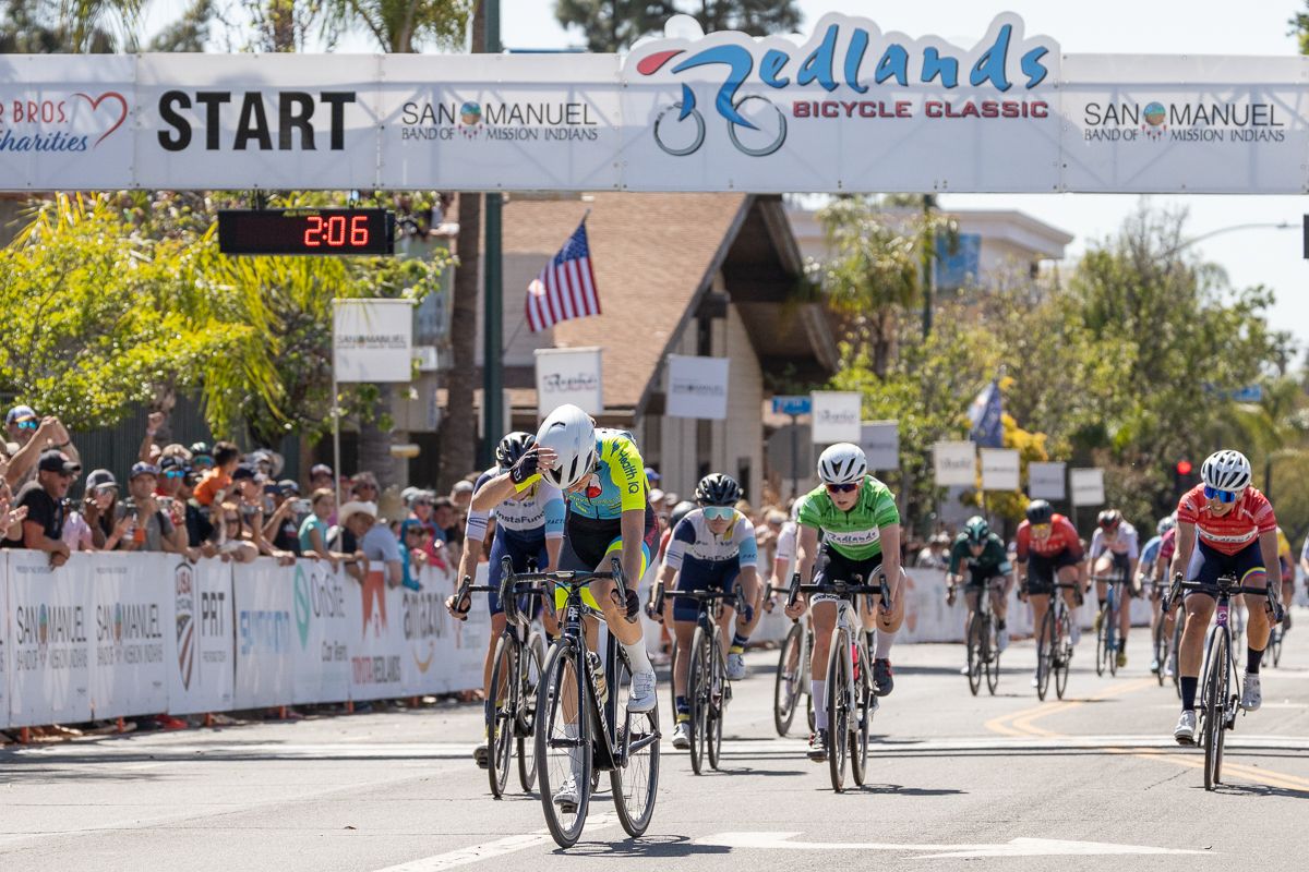 Lisa Cordova (Live Play Real Estate) was the first rider around the last corner, and held that position all the way to the finish line