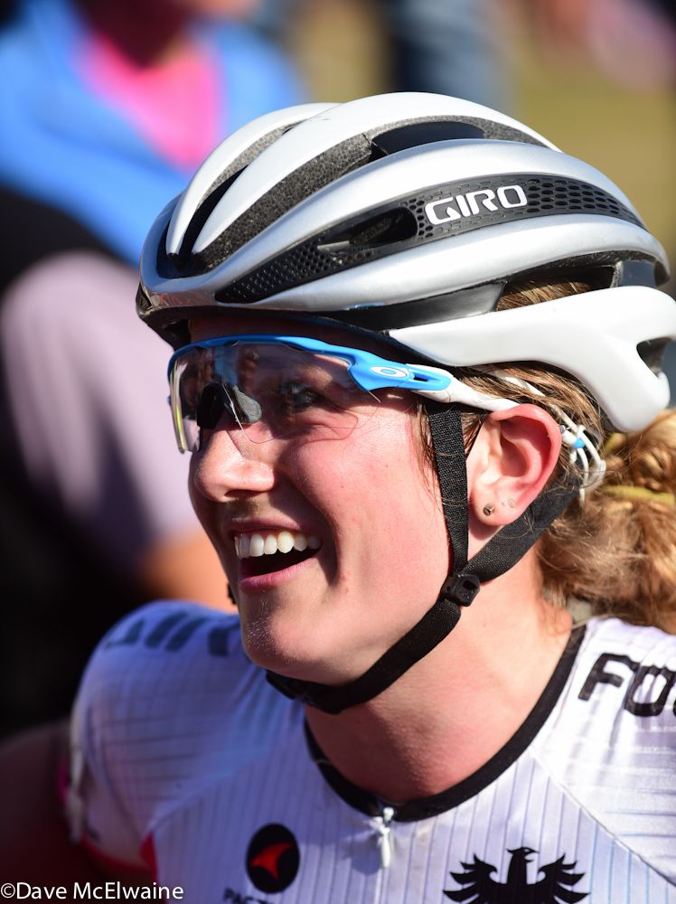 Ellen Noble (JAM/NCC/Vittoria) seemed happy with her race