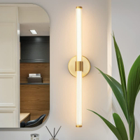 Gold LED bathroom wall sconce from Amazon