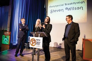 Multi-winner of the night, Steven Wilson.