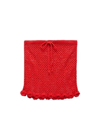 Crochet Mini Skirt Flowers - Women