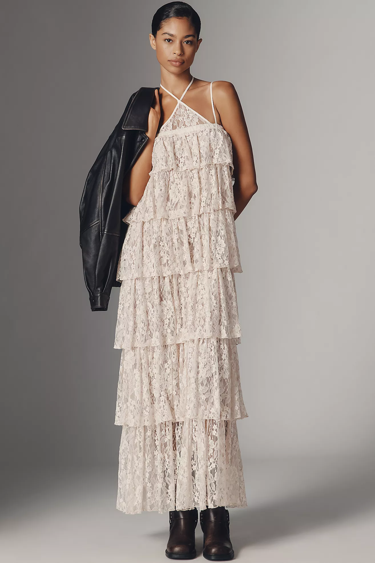 Baum Und Pferdgarten Annelisa Lace Tiered Maxi Dress