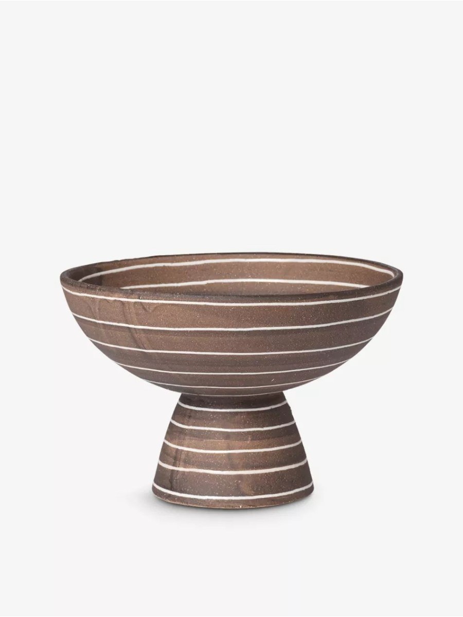 Brura Striped Terracotta Bowl