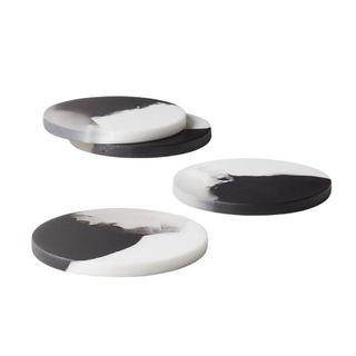 Black and white coasters