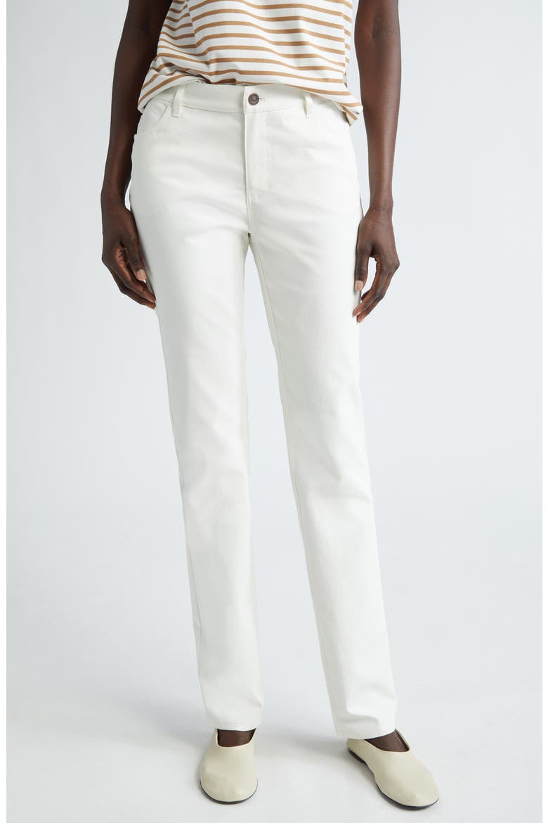 Thompson Waxed Denim Slim Leg Jeans