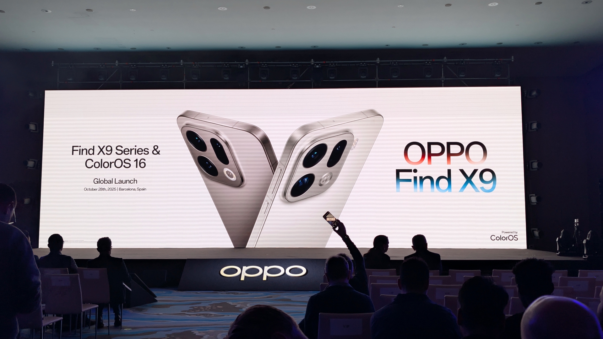 OPPO Find 9X launch event Barcelona 2025