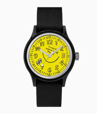 yellow timex watch