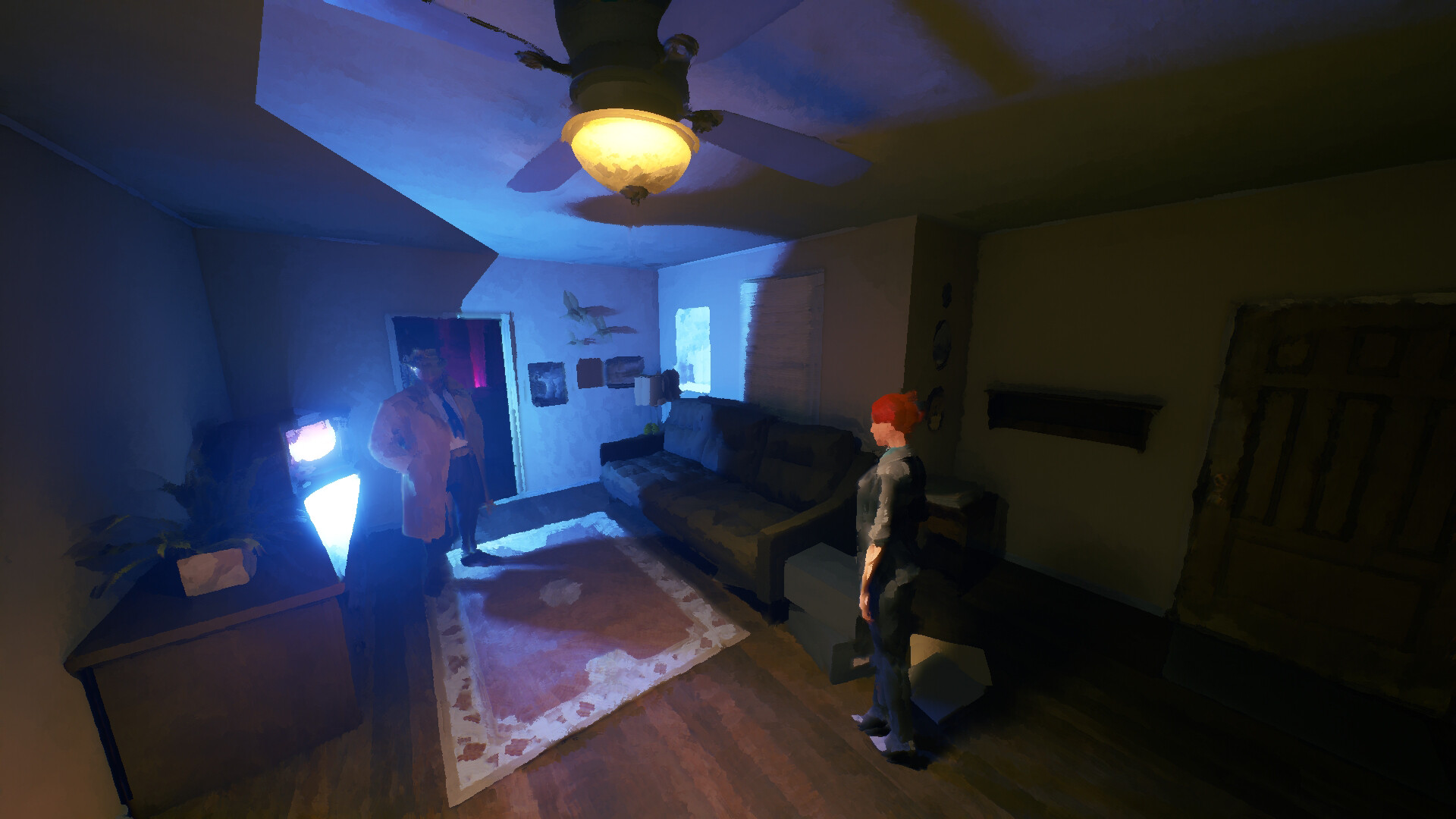 Screenshots of The Eventide, a paranormal narrative investigation game