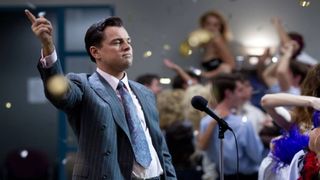 Leonardo DiCaprio stars as Jordan Belfort in The Wolf of Wall Street