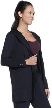 Skechers Skechluxe Restful Hoodigan Hooded Cardigan (Women's)