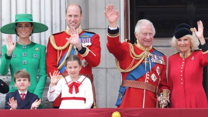 The royal family wave on the Buckingham Palace balcony