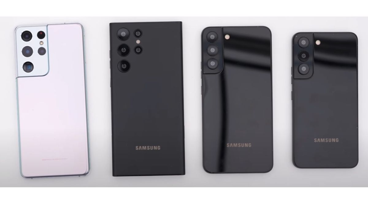 Samsung Galaxy S22 models shown side by side in video leak | What Hi-Fi?
