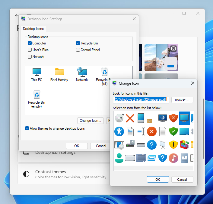 How to customize icons in Windows 11