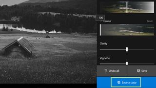 How to change a photo from color to black and white using Microsoft Photos