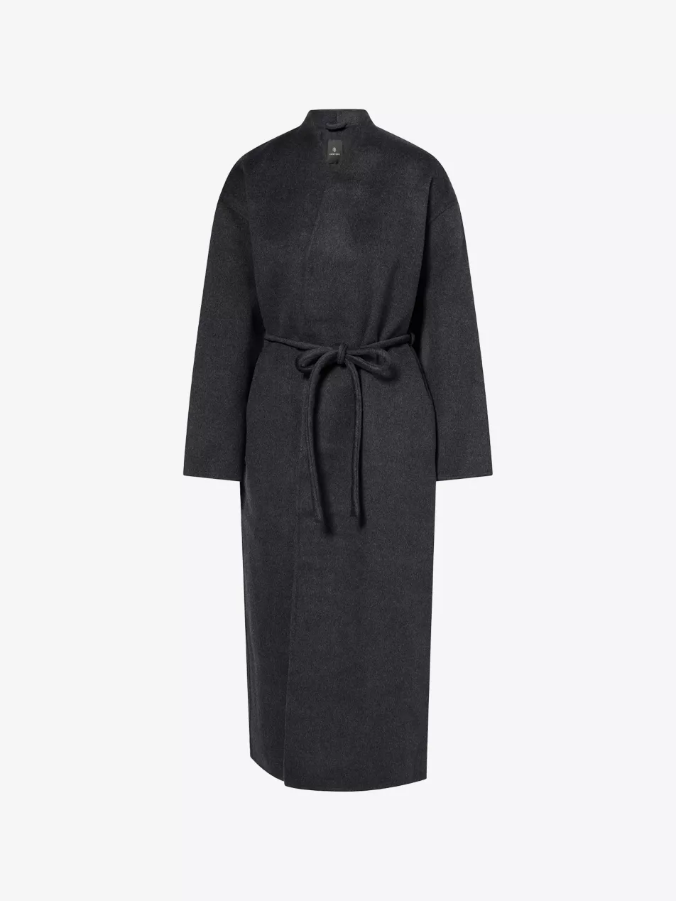 Hunter Belted Wool and Cashmere-Blend Coat