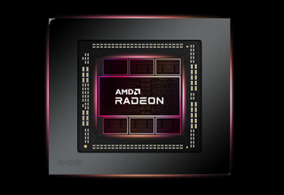 A rendered die shot of the RX 7900 series GPU.