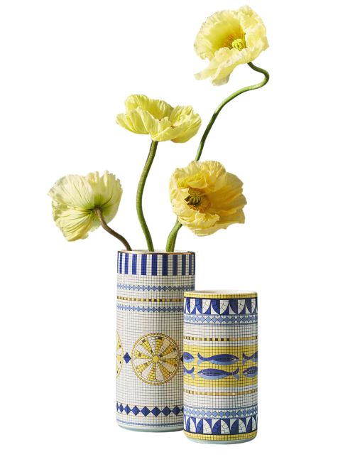 The Bistro Tile Stoneware Vase: Italia Edition