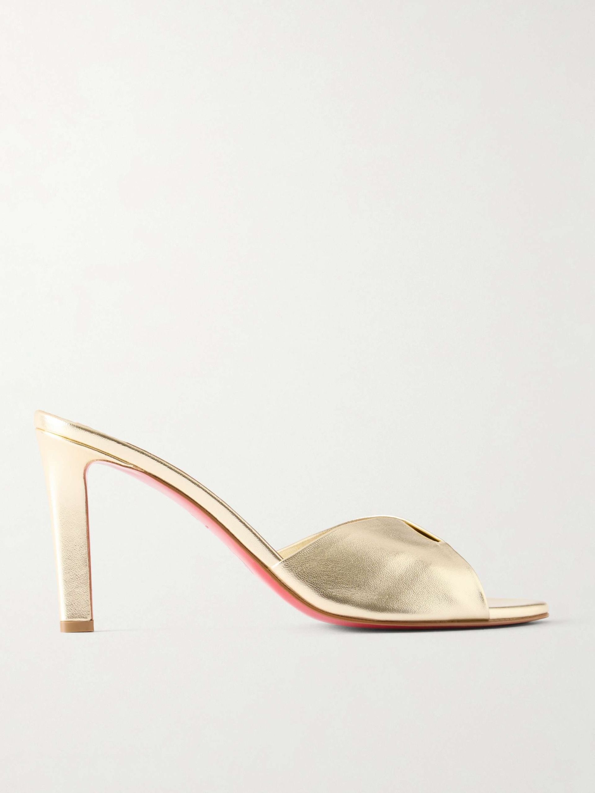 Fanny 85 Metallic Leather Sandals