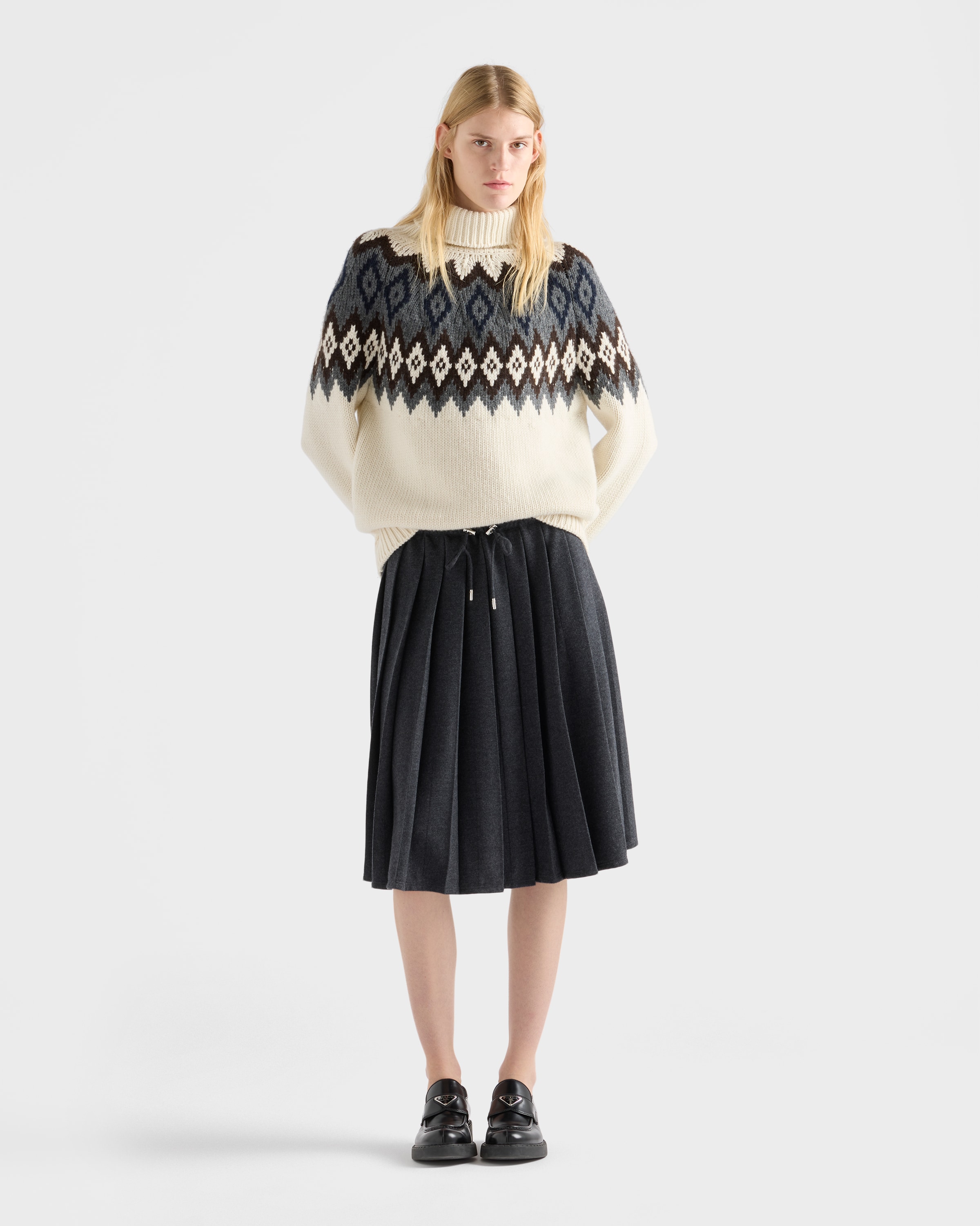 Cashmere and Wool Turtleneck Sweater