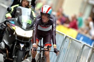 Andy Schleck (RadioShack-Nissan) did not put in the kind of time trial that indicates he has improved against the clock.