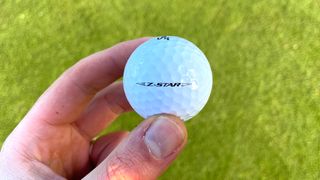 Close up of the 2025 Srixon Z-Star ball