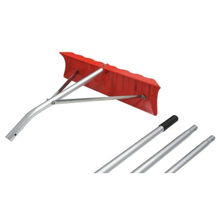 Extreme Max 5600.3288 Poly Roof Rake - 21' Reach With 23&amp;quot; Blade