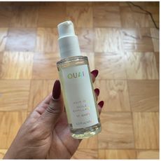 a small bottle of hair oil