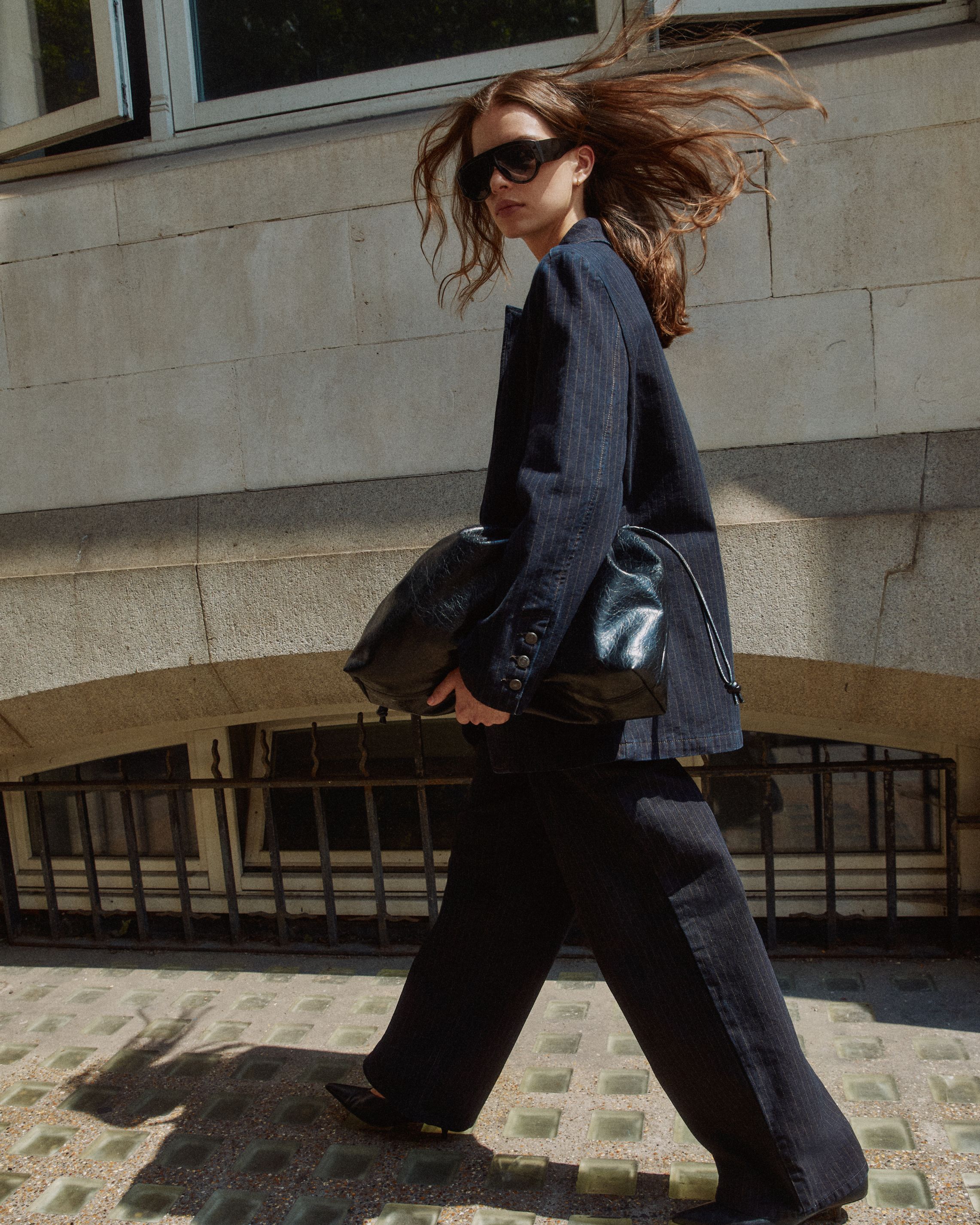 Model in the new Cara Delevingne Topshop collection