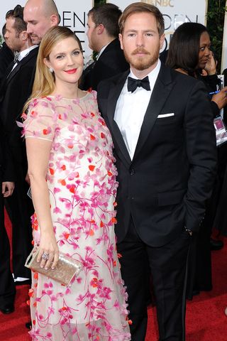 Drew Barrymore And Will Kopelman At The Golden Globes 2014