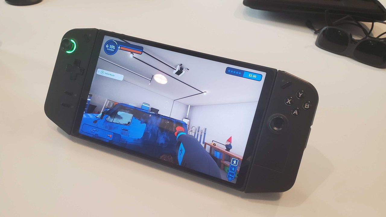 black gaming handheld